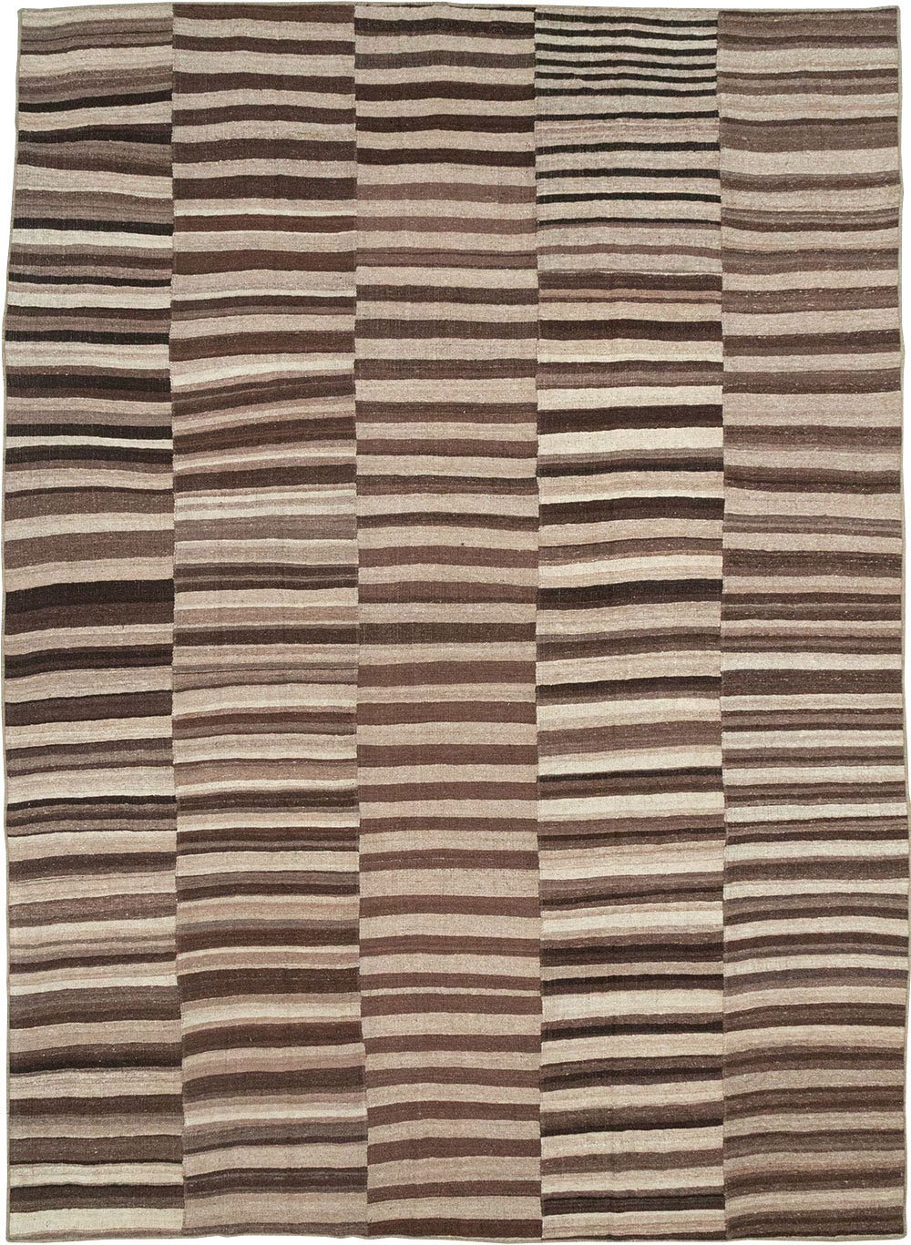 Vintage Turkish Flatweave Kilim Room Size Carpet, No.33085 - Gss
