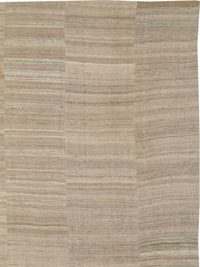 Vintage Turkish Flatweave Kilim Oversize Carpet, No.33086 - Gss