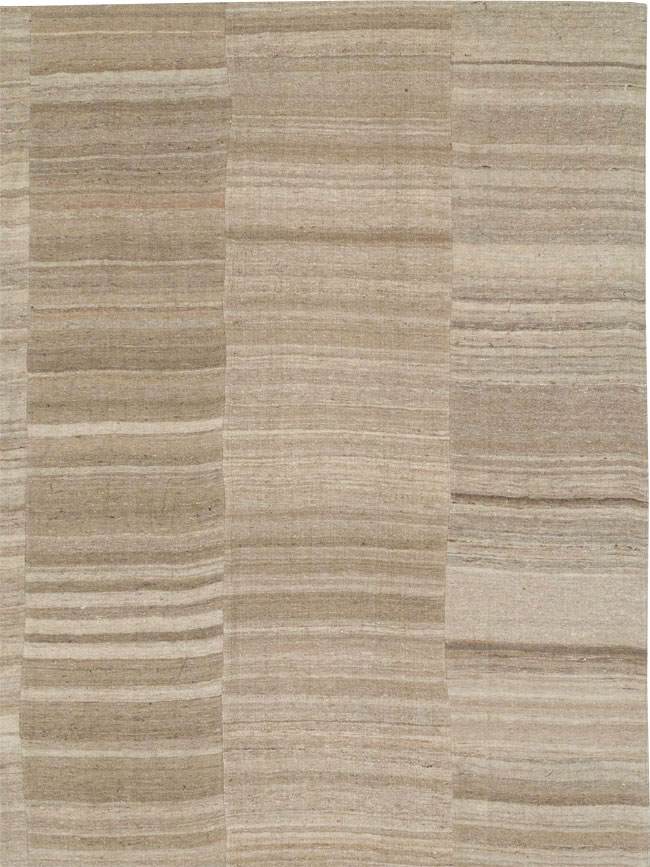 Vintage Turkish Flatweave Kilim Oversize Carpet, No.33086 - Gss