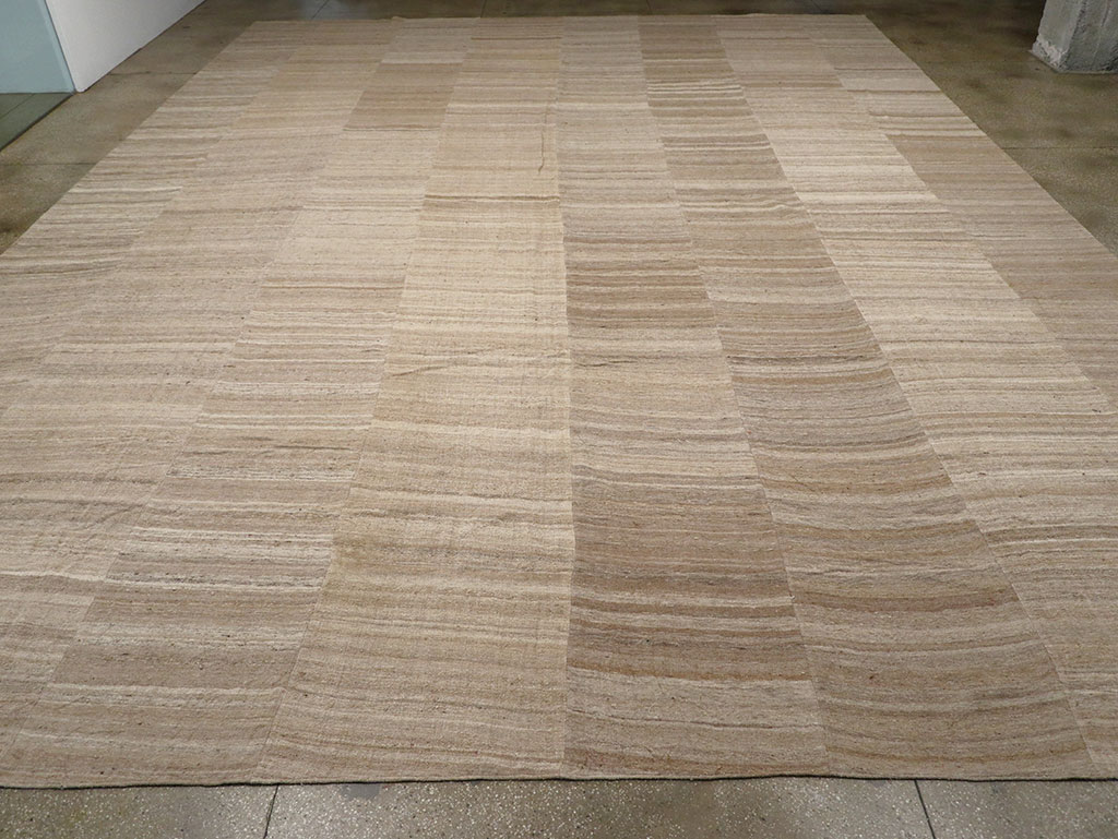 Vintage Turkish Flatweave Kilim Oversize Carpet, No.33086 - Gss