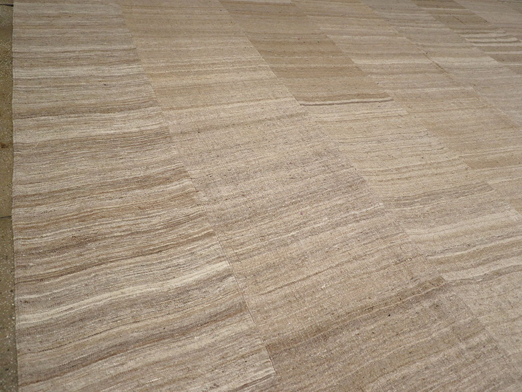 Vintage Turkish Flatweave Kilim Oversize Carpet, No.33086 - Gss