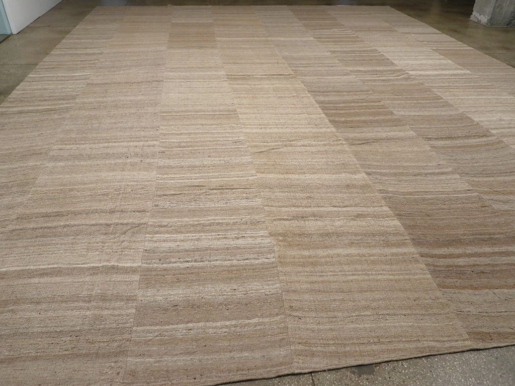 Vintage Turkish Flatweave Kilim Oversize Carpet, No.33086 - Gss