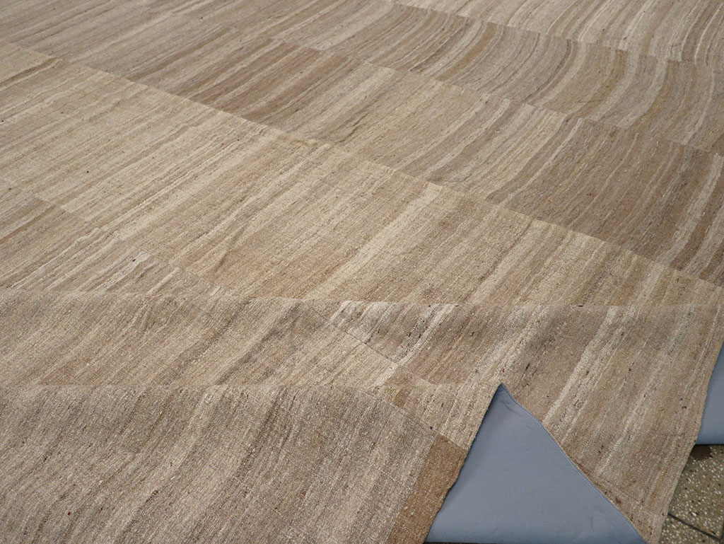 Vintage Turkish Flatweave Kilim Oversize Carpet, No.33086 - Gss