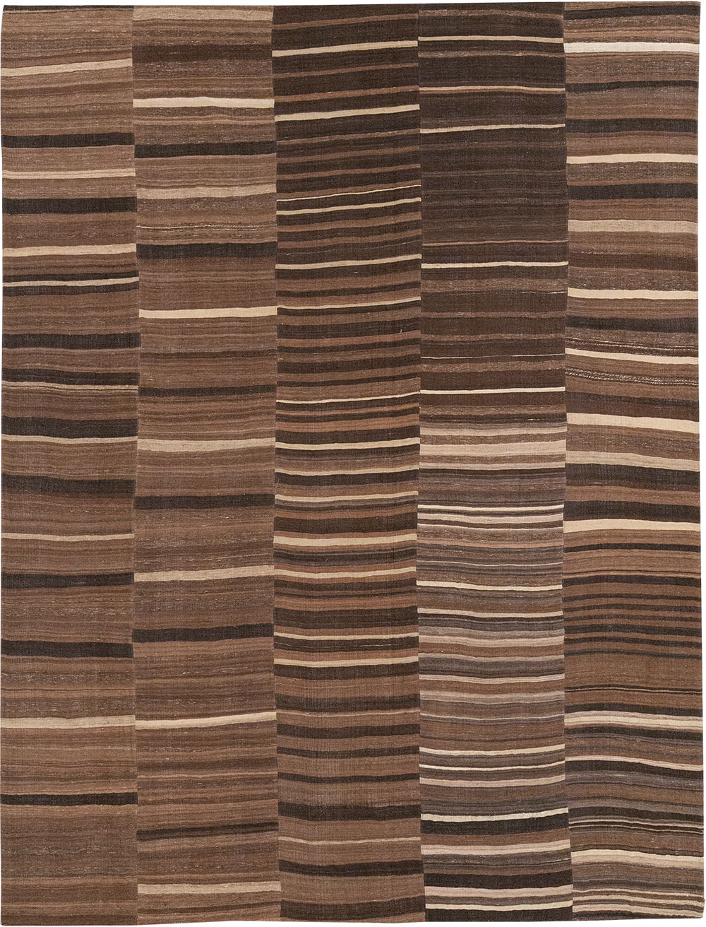 Vintage Turkish Flatweave Kilim Room Size Carpet, No.33089 - Gss