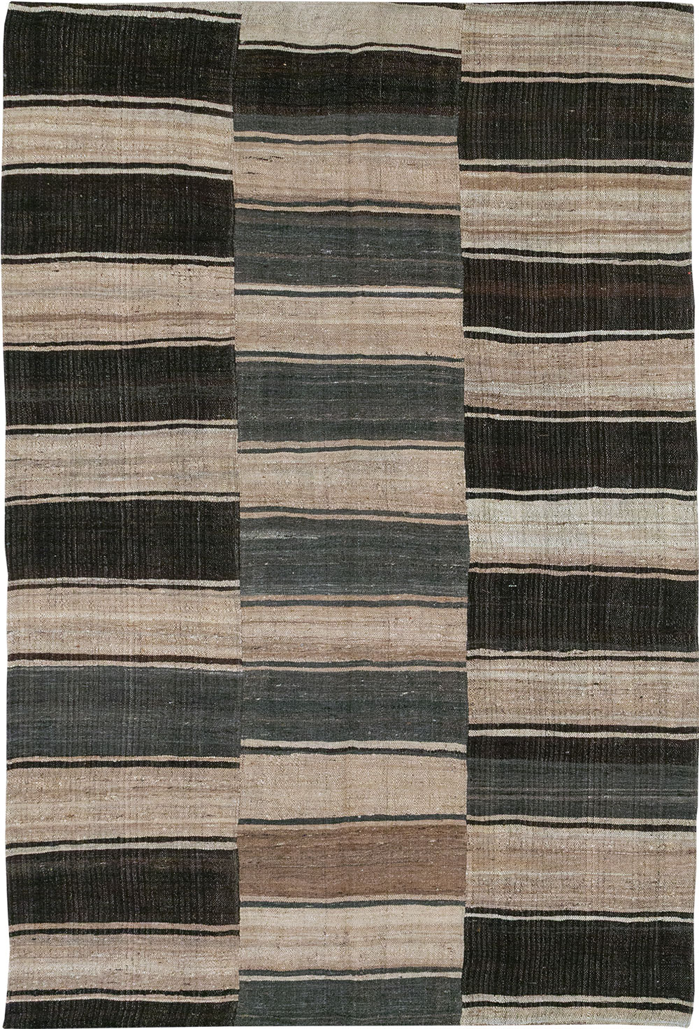 Vintage Turkish Flatweave Kilim Accent Rug, No.33091 - Gss
