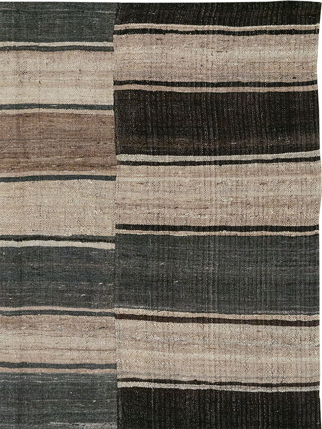 Vintage Turkish Flatweave Kilim Accent Rug, No.33091 - Gss