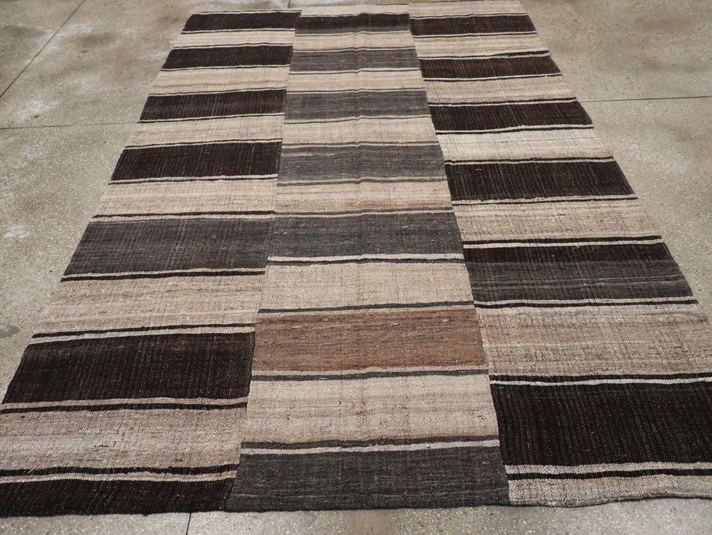 Vintage Turkish Flatweave Kilim Accent Rug, No.33091 - Gss