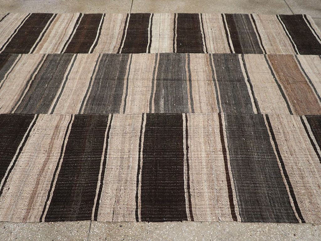 Vintage Turkish Flatweave Kilim Accent Rug, No.33091 - Gss