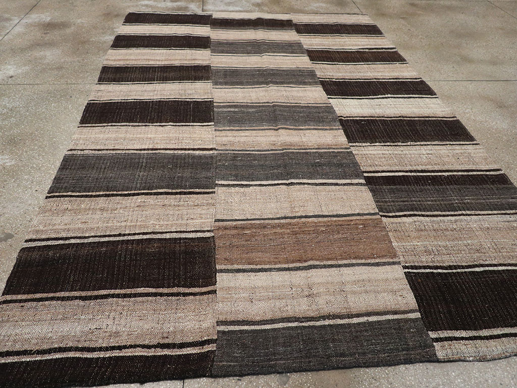 Vintage Turkish Flatweave Kilim Accent Rug, No.33091 - Gss