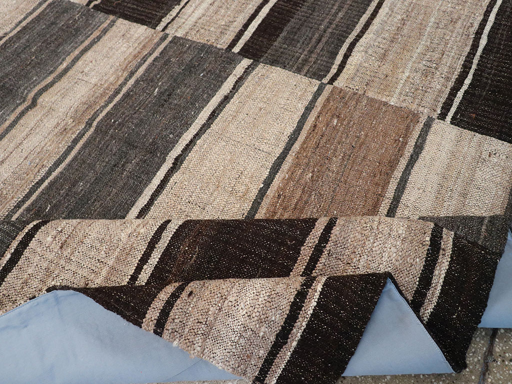 Vintage Turkish Flatweave Kilim Accent Rug, No.33091 - Gss