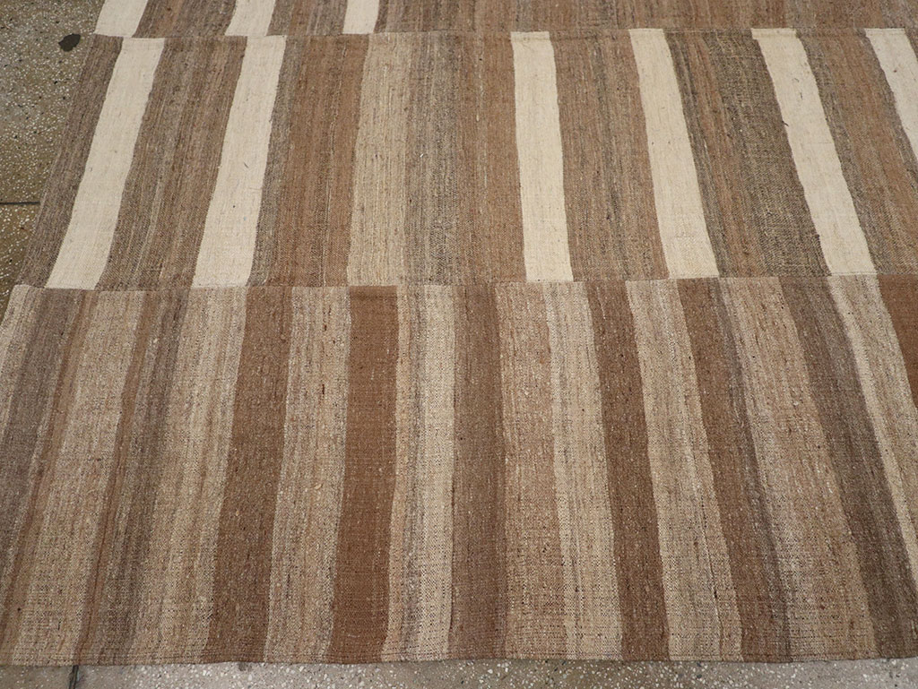 Vintage Turkish Flatweave Kilim Room Size Carpet, No.33093 - Gss