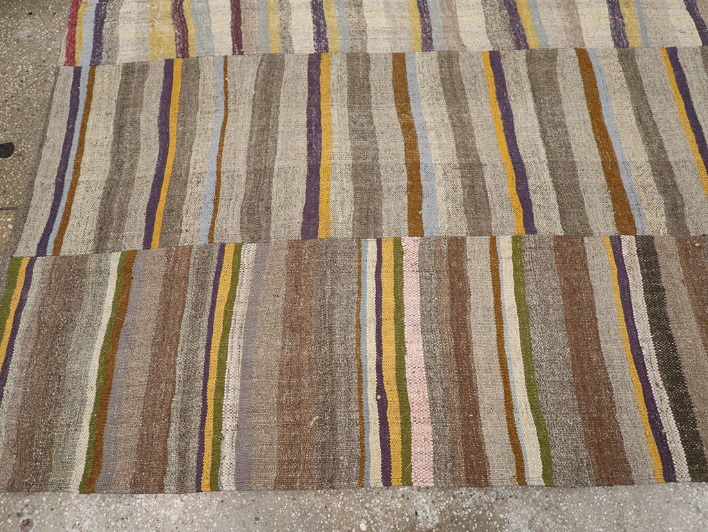 Vintage Turkish Flatweave Kilim Room Size Carpet, No.33094 - Gss