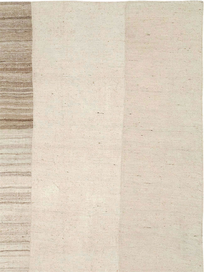 Vintage Turkish Flatweave Kilim Room Size Carpet, No.33096 - Gss