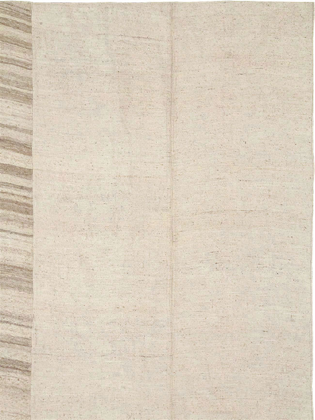 Vintage Turkish Flatweave Kilim Room Size Carpet, No.33096 - Gss