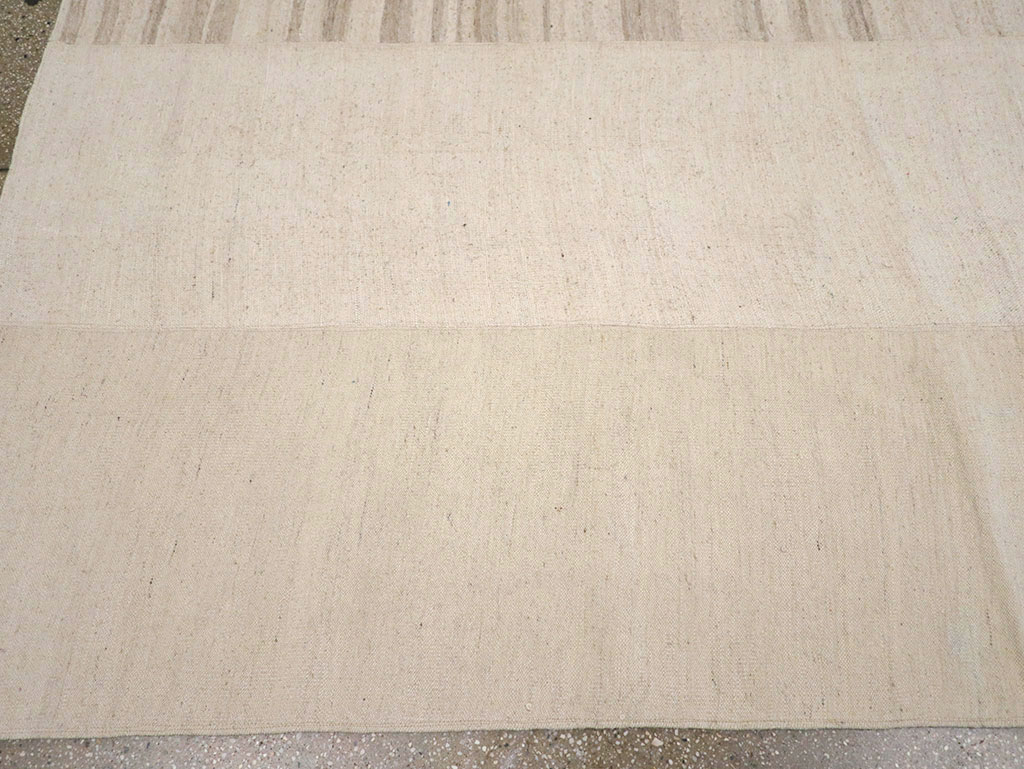 Vintage Turkish Flatweave Kilim Room Size Carpet, No.33096 - Gss