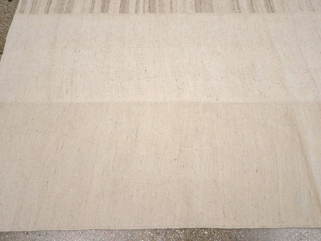 Vintage Turkish Flatweave Kilim Room Size Carpet, No.33096 - Gss