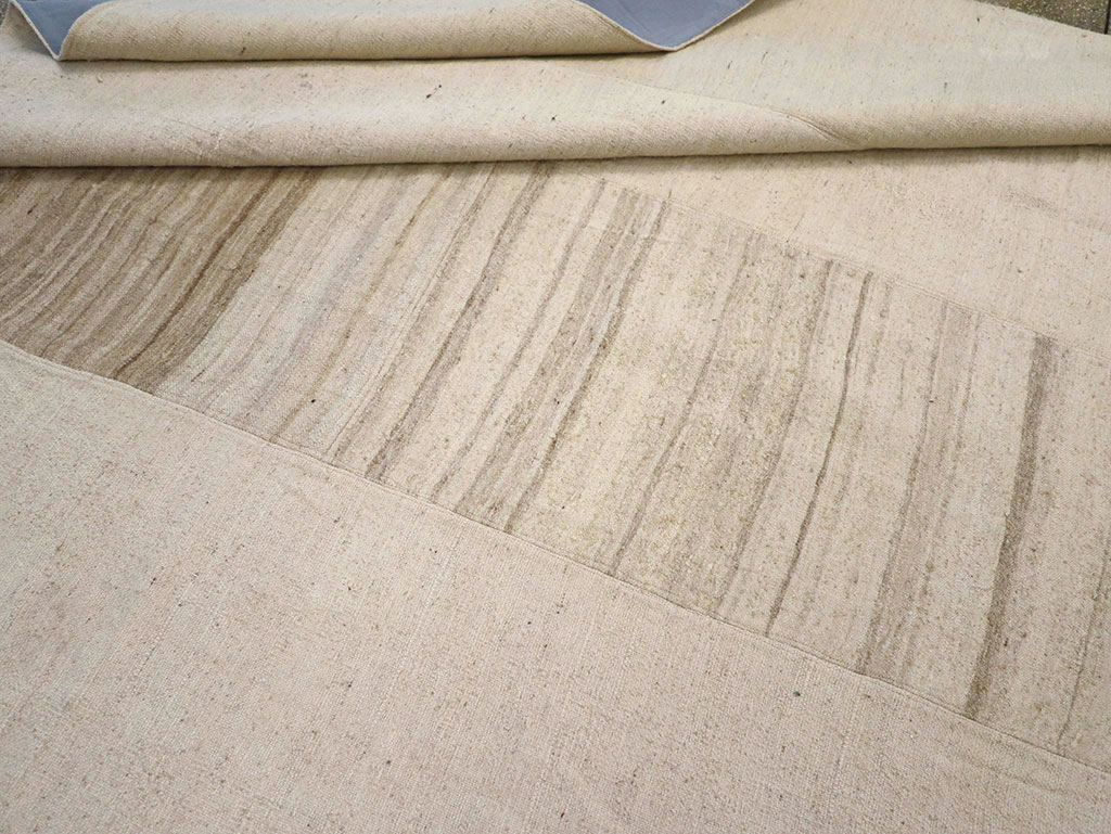 Vintage Turkish Flatweave Kilim Room Size Carpet, No.33096 - Gss