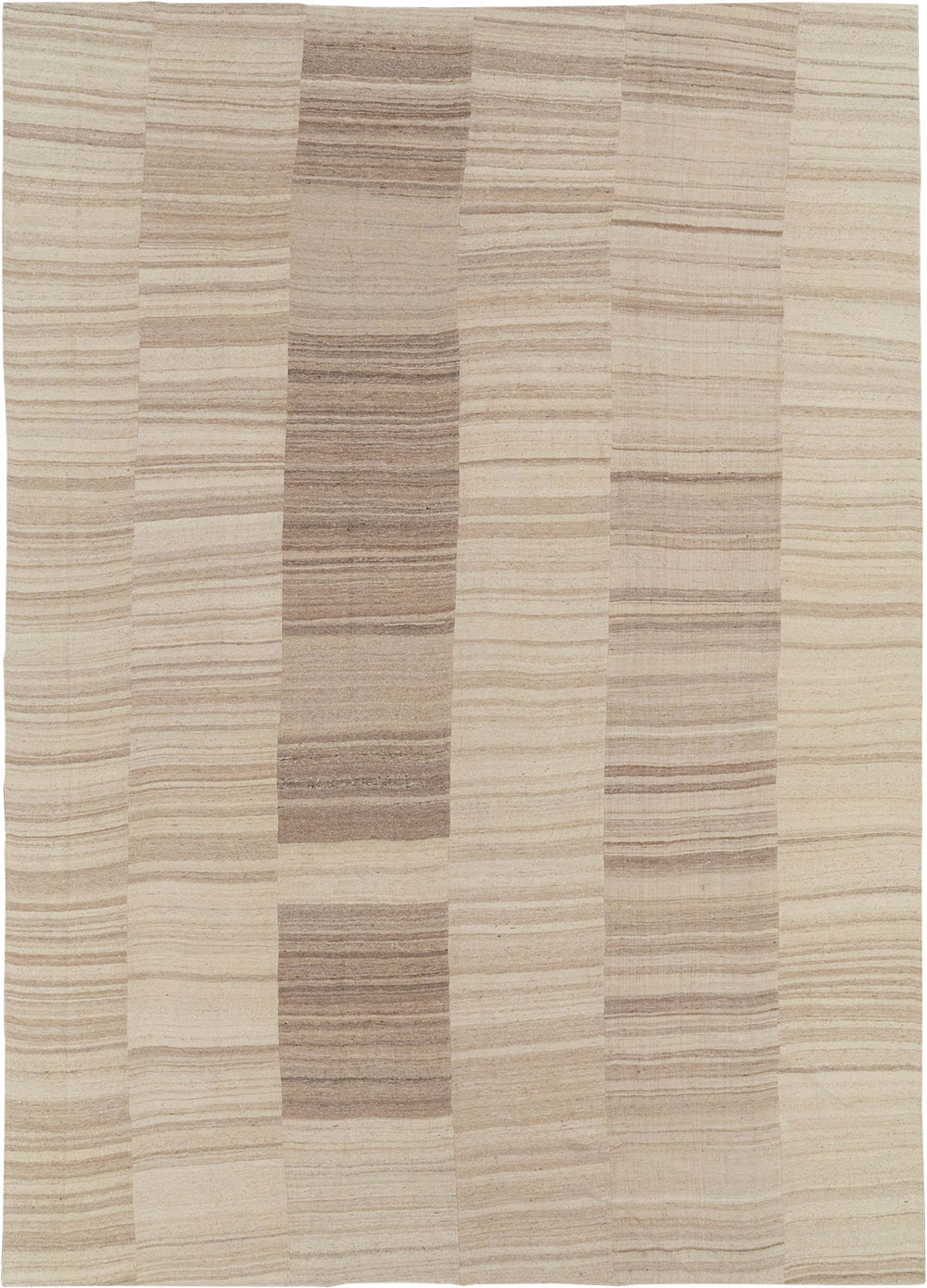 Vintage Turkish Flatweave Kilim Large Room Size Carpet, No.33098 - Gss