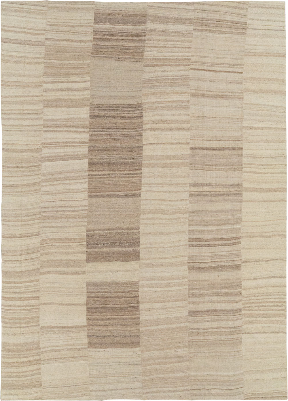 Vintage Turkish Flatweave Kilim Large Room Size Carpet, No.33098 - Gss