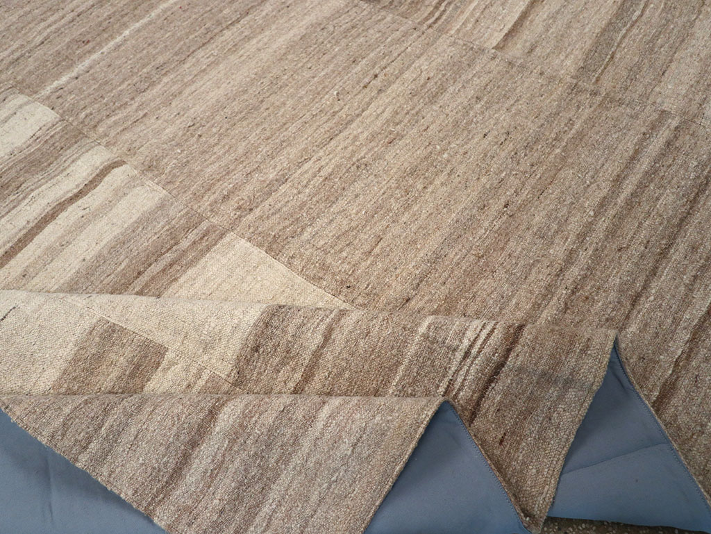 Vintage Turkish Flatweave Kilim Room Size Carpet, No.33099 - Gss