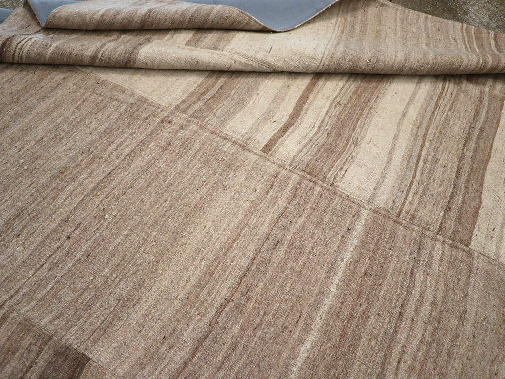 Vintage Turkish Flatweave Kilim Room Size Carpet, No.33099 - Gss