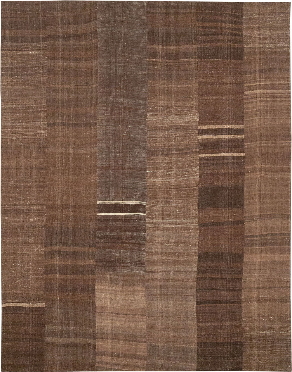 Vintage Turkish Flatweave Kilim Room Size Carpet, No.33100 - Gss