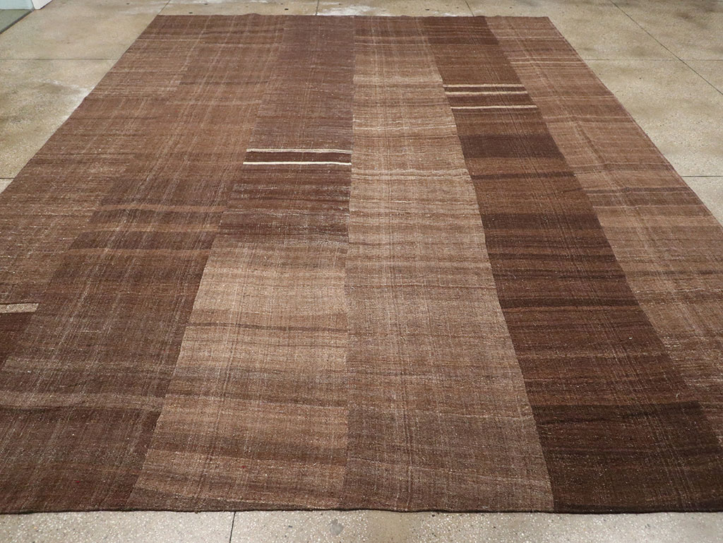 Vintage Turkish Flatweave Kilim Room Size Carpet, No.33100 - Gss