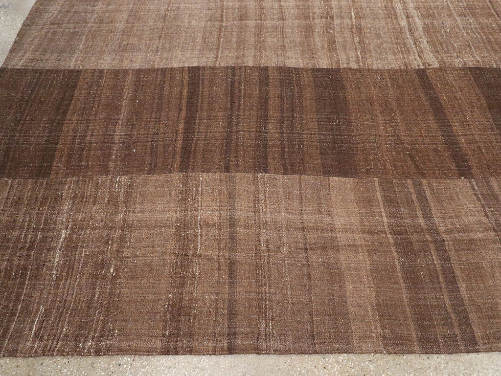 Vintage Turkish Flatweave Kilim Room Size Carpet, No.33100 - Gss