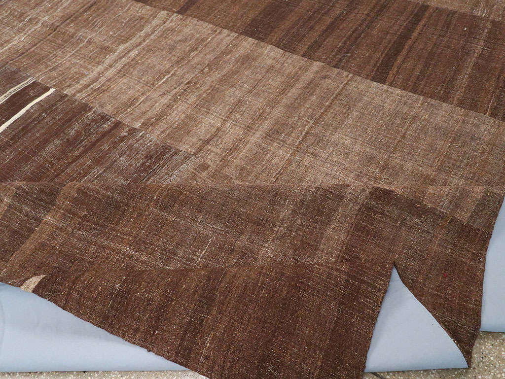 Vintage Turkish Flatweave Kilim Room Size Carpet, No.33100 - Gss