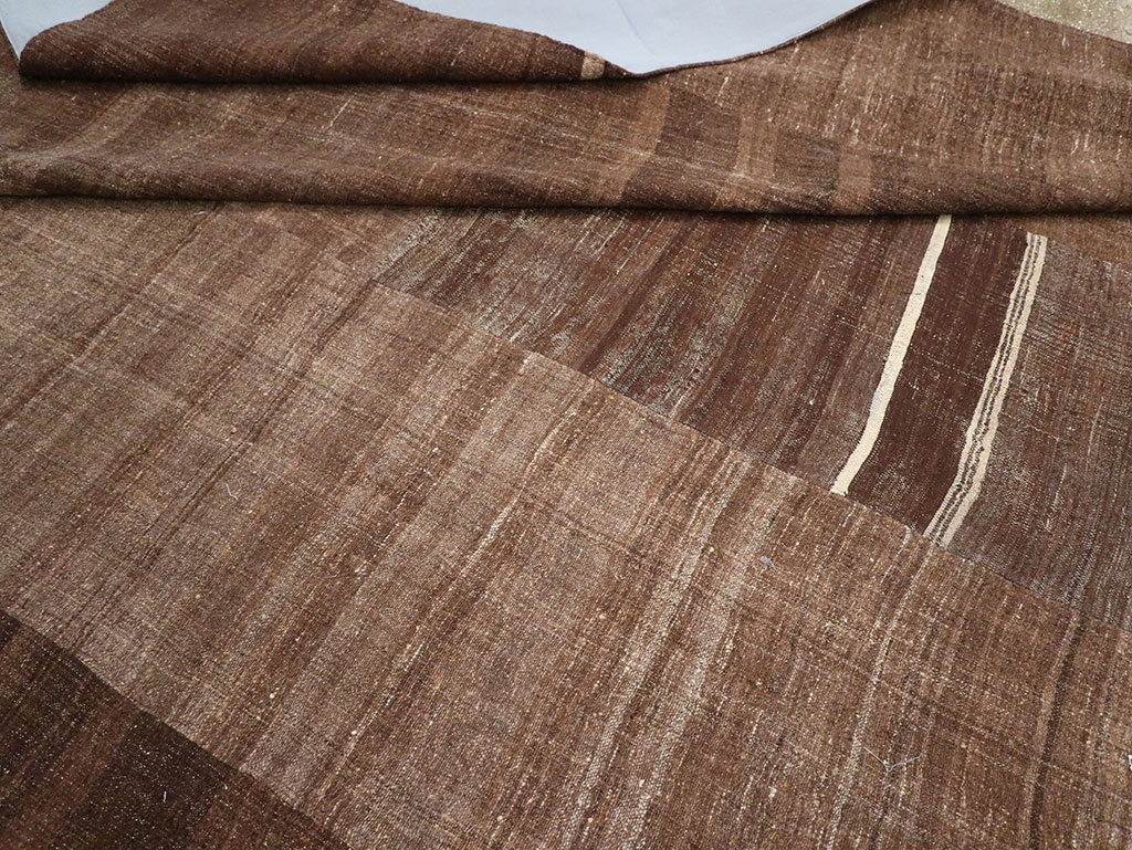 Vintage Turkish Flatweave Kilim Room Size Carpet, No.33100 - Gss