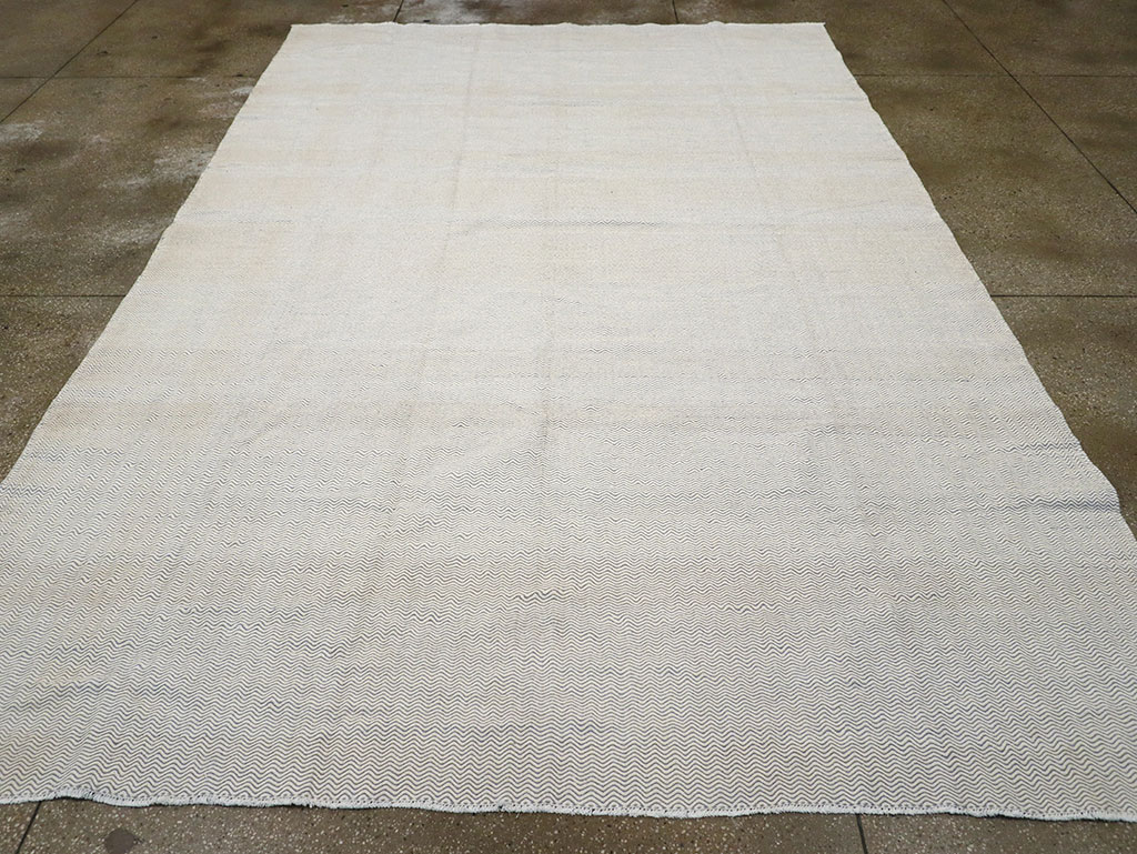 Vintage Turkish Flatweave Kilim Room Size Carpet, No.33111 - Gss