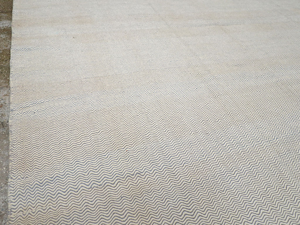 Vintage Turkish Flatweave Kilim Room Size Carpet, No.33111 - Gss