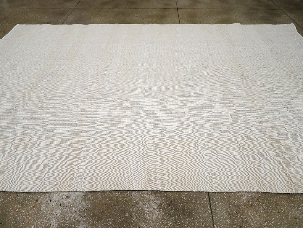 Vintage Turkish Flatweave Kilim Room Size Carpet, No.33111 - Gss