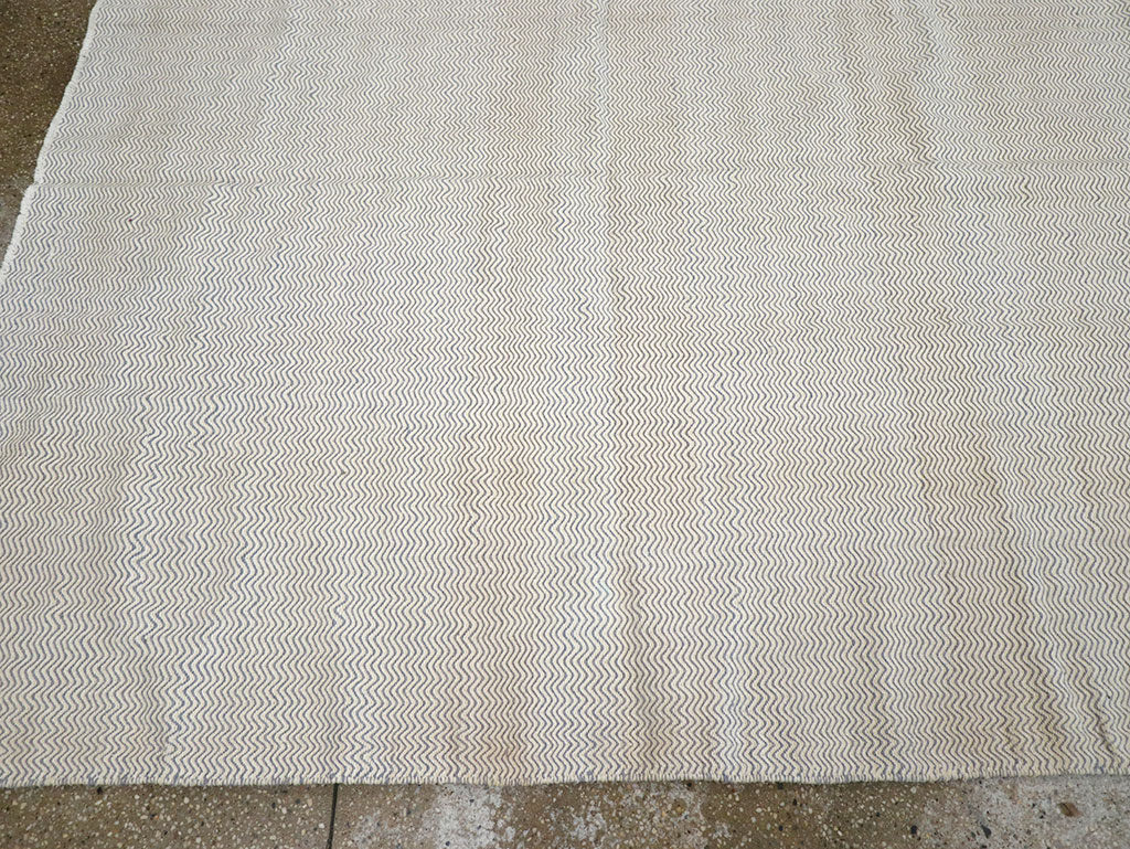 Vintage Turkish Flatweave Kilim Room Size Carpet, No.33111 - Gss