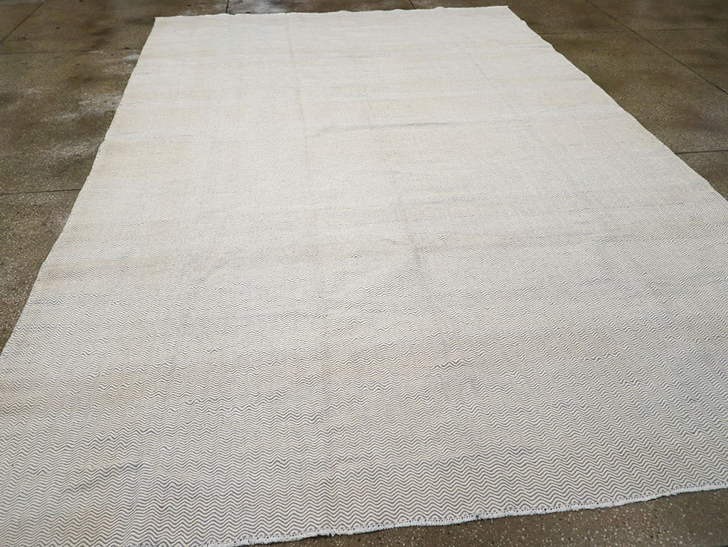 Vintage Turkish Flatweave Kilim Room Size Carpet, No.33111 - Gss