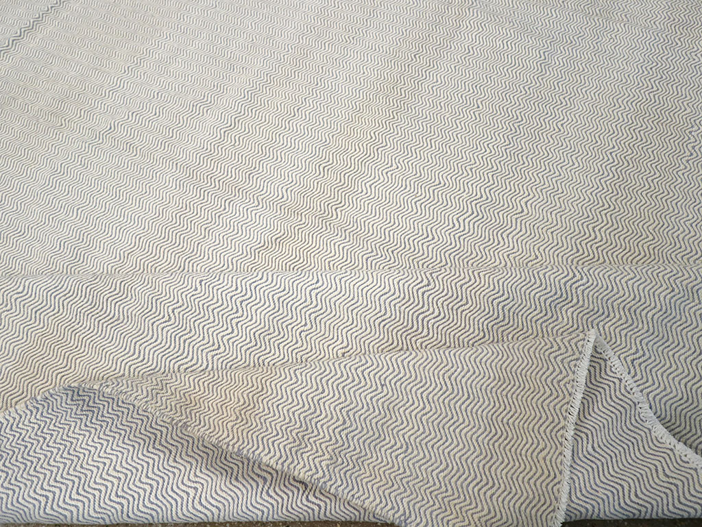 Vintage Turkish Flatweave Kilim Room Size Carpet, No.33111 - Gss