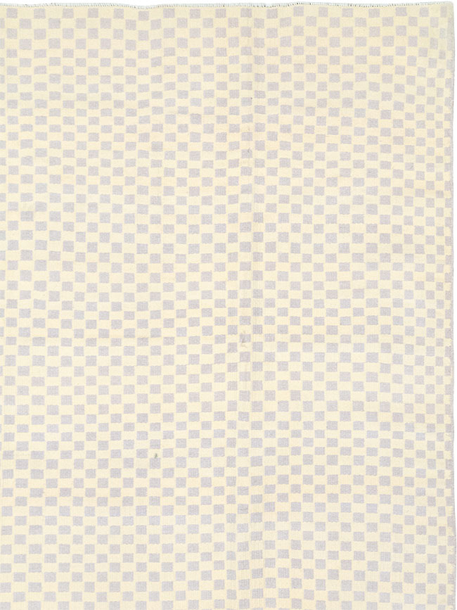 Vintage Turkish Flatweave Kilim Room Size Carpet, No.33112 - Gss