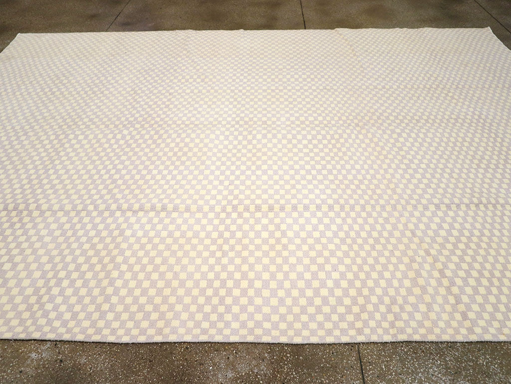 Vintage Turkish Flatweave Kilim Room Size Carpet, No.33112 - Gss