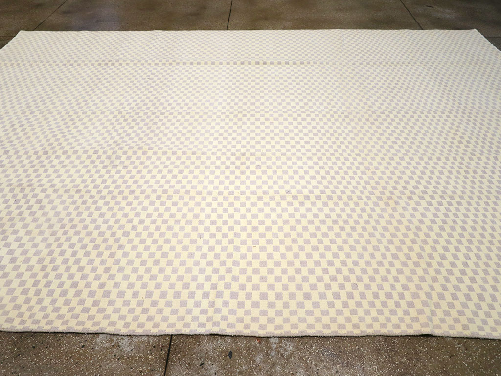 Vintage Turkish Flatweave Kilim Room Size Carpet, No.33112 - Gss