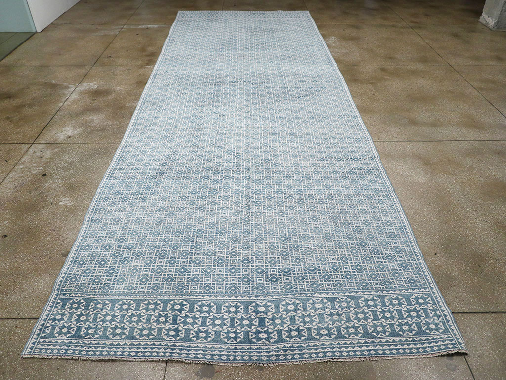 Vintage Turkish Flatweave Kilim Long and Narrow, No.33113 - Gss