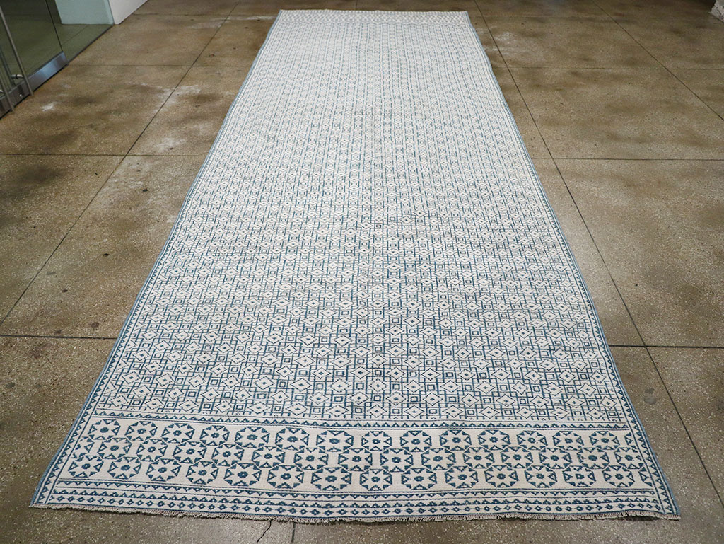 Vintage Turkish Flatweave Kilim Long and Narrow, No.33113 - Gss