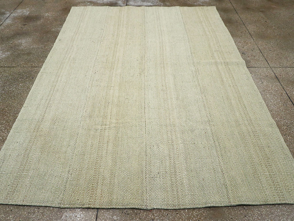 Modern Turkish Flatweave Accent Carpet, No.33115 - Gss