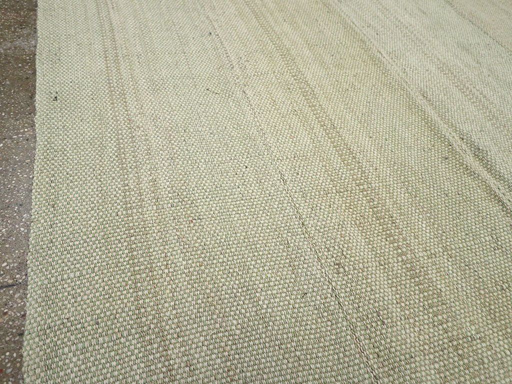 Modern Turkish Flatweave Accent Carpet, No.33115 - Gss