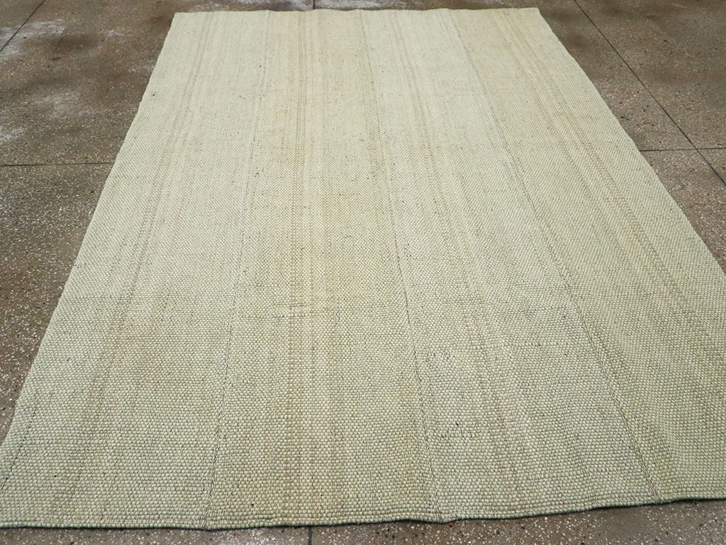 Modern Turkish Flatweave Accent Carpet, No.33115 - Gss
