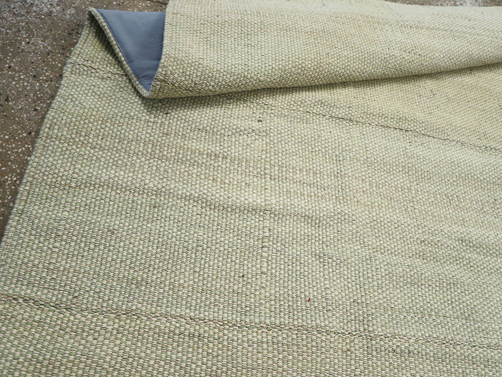 Modern Turkish Flatweave Accent Carpet, No.33115 - Gss