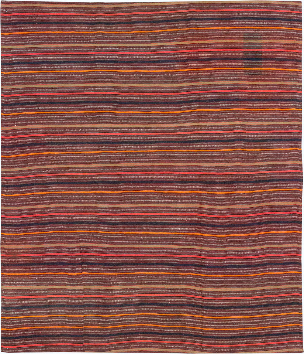 Vintage Turkish Flatweave Kilim Rug, No.33121 - Gss
