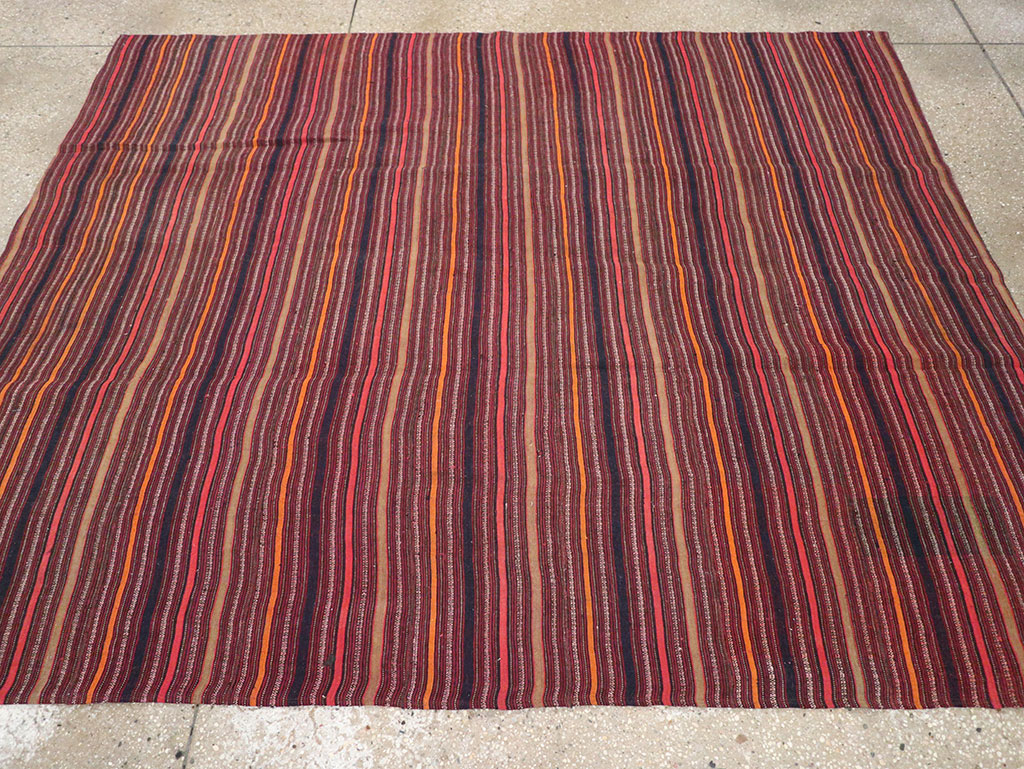 Vintage Turkish Flatweave Kilim Rug, No.33121 - Gss