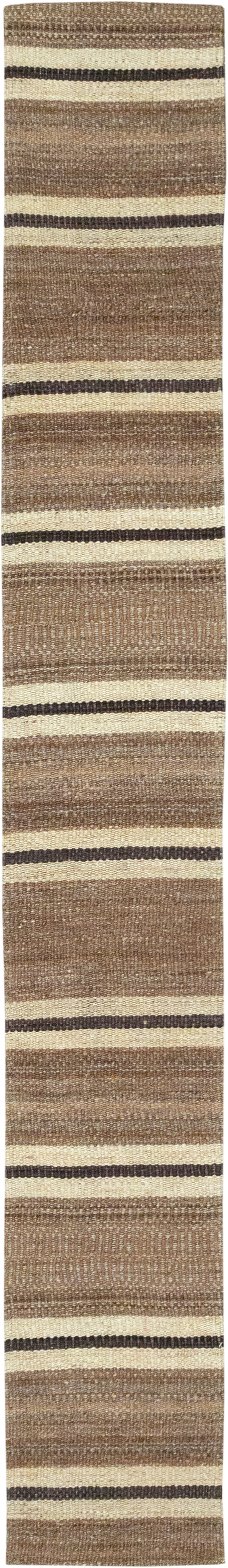 Vintage Turkish Flatweave Kilim Runner, No.33125 - Gss