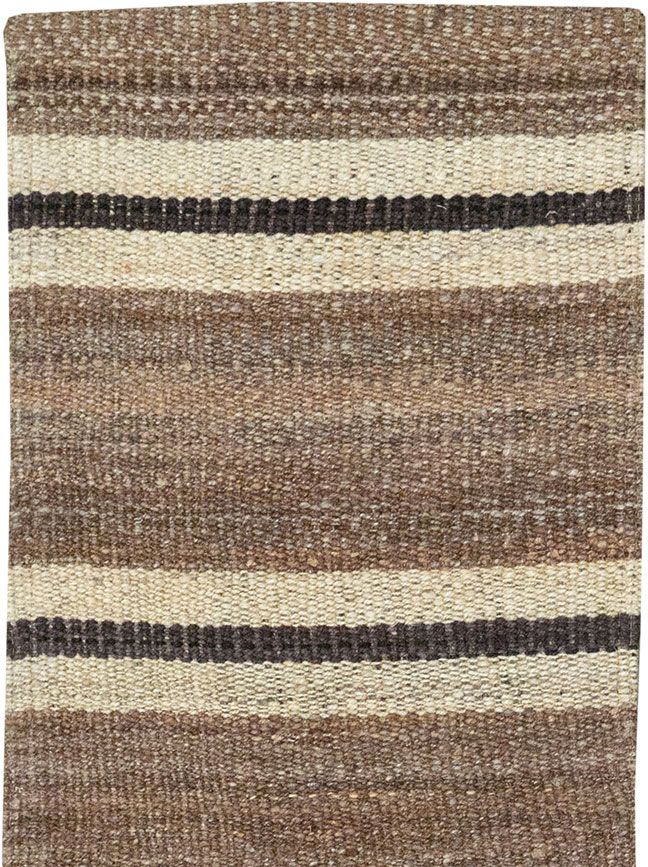 Vintage Turkish Flatweave Kilim Runner, No.33125 - Gss
