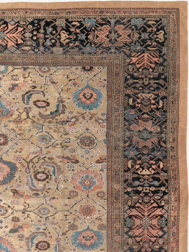Antique Persian Sultanabad Room Size Carpet, No.33126 - Gss